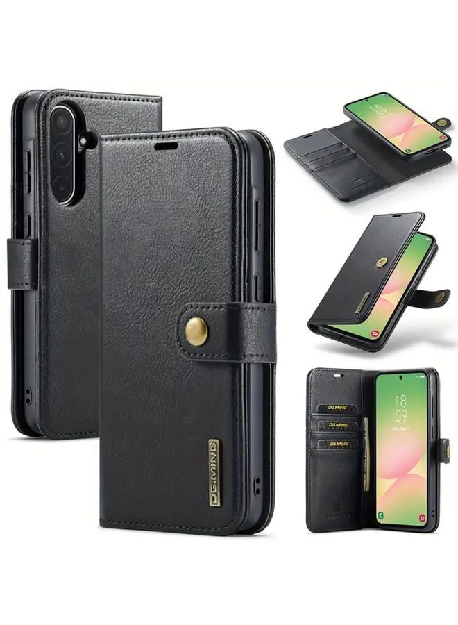 Blue Faux Leather Wallet Case For Samsung Galaxy A36 2 In 1 Flip Cover Phone Holder - Image 3